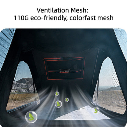 KingCamp ENDLESS 8 Rooftop Tent – Ultra-Thin 8cm Hard Shell, Waterproof & Lightweight for 4x4 & SUV Overlanding