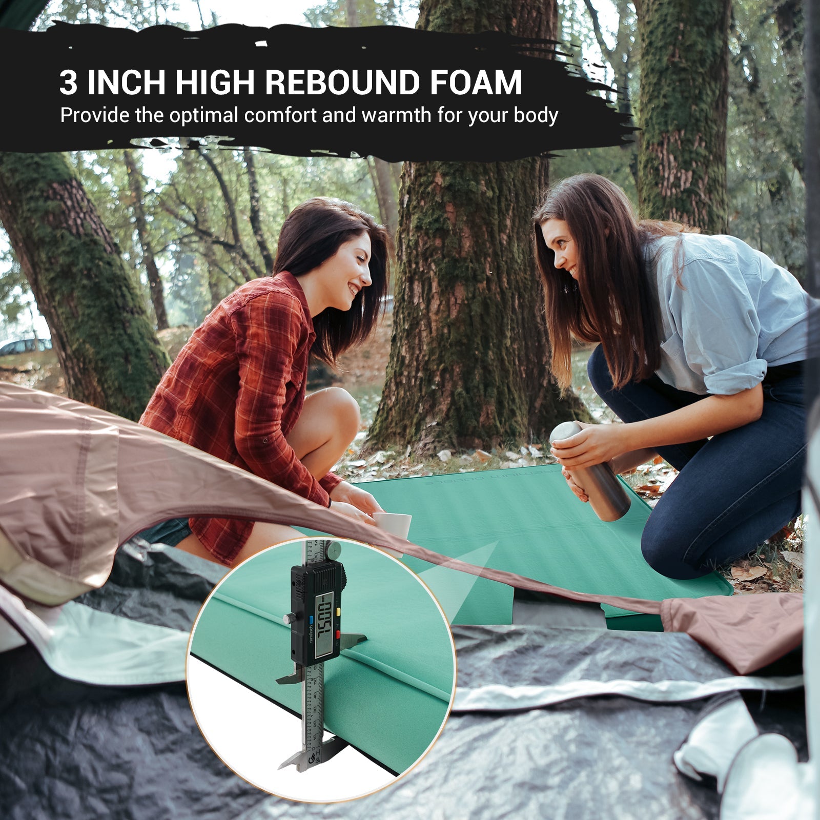 KingCamp Self Inflating Foam Sleeping Pad Double/Single