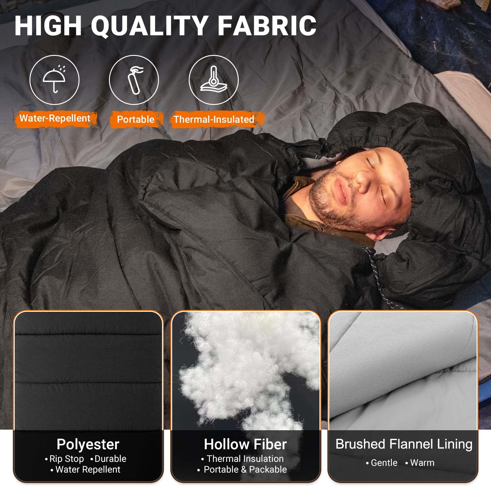 thick sleeping bag