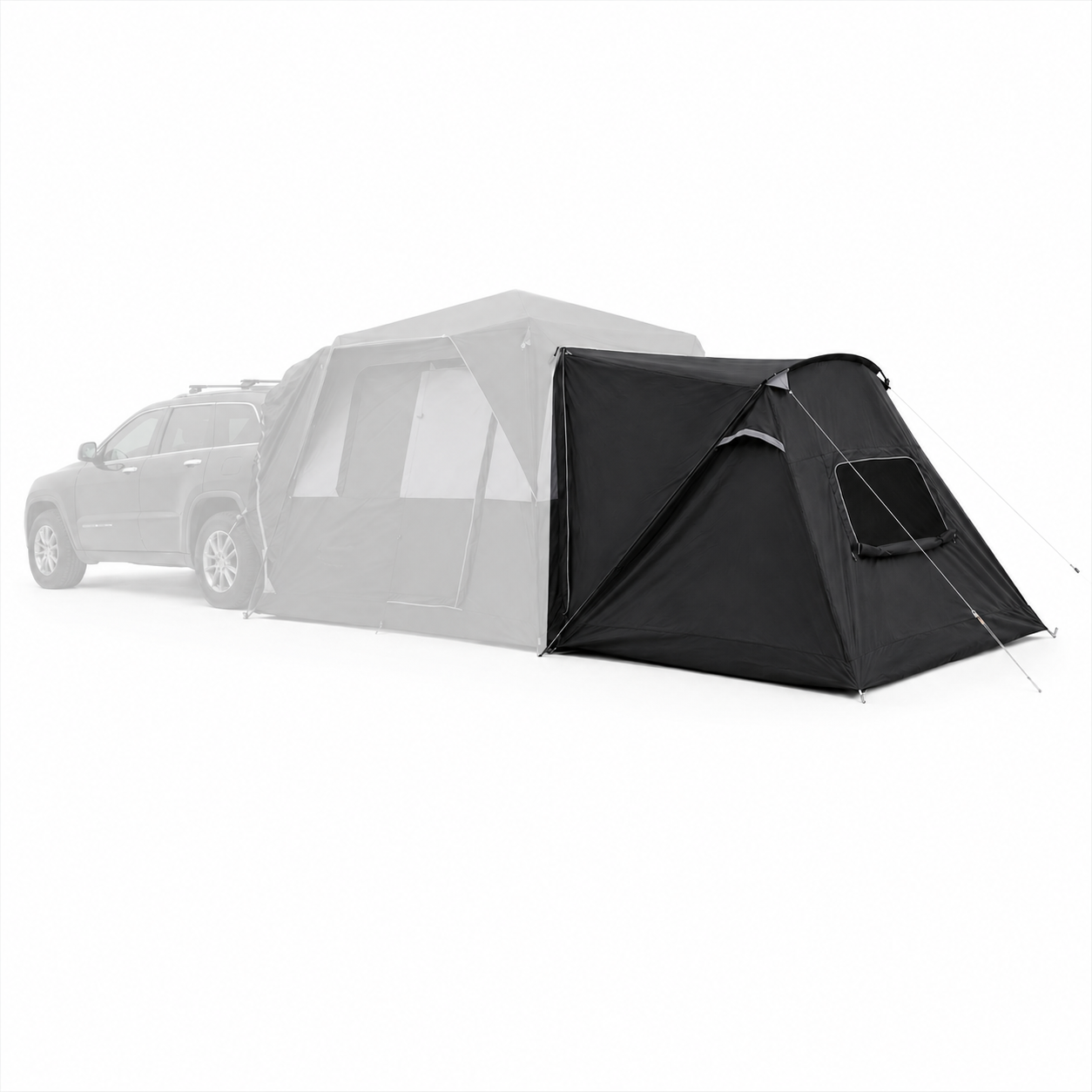 NEW | KingCamp BOUNDLESS X3 PRO Bedroom - Expandable Sleeping Attachment for SUV Tent, 3-4 Person Waterproof Shelter, Connects via Zipper