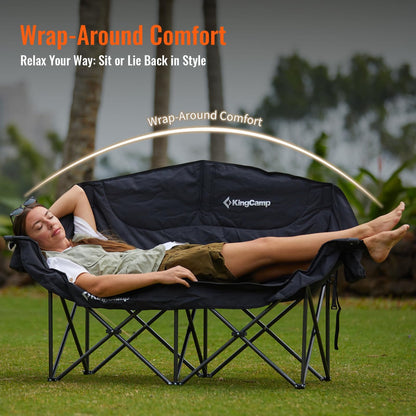 KingCamp Oversize Double Camping Loveseat Wrap Around Comfort