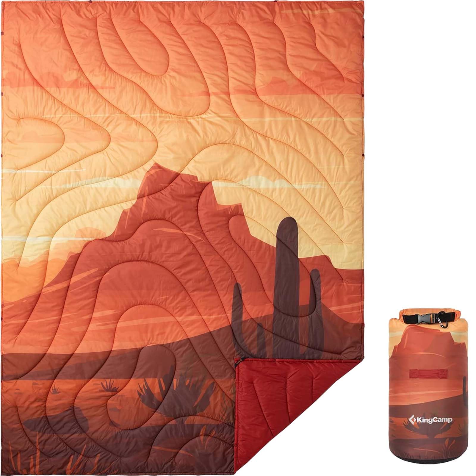 KingCamp SMART 150 XL Ultralight Camping Blanket â€?Packable, Wearable & Water-Repellent for Outdoor & Stadium Use