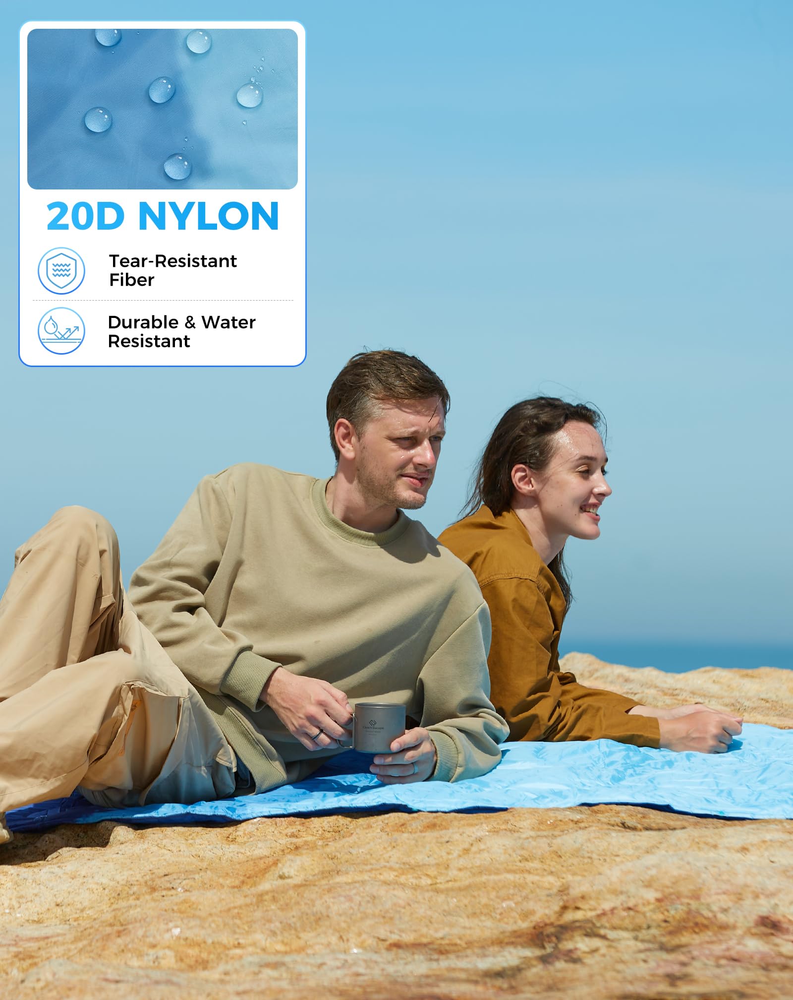 KingCamp SMART 150 XL Ultralight Camping Blanket â€?Packable, Wearable & Water-Repellent for Outdoor & Stadium Use