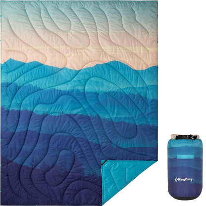 KingCamp SMART 150 XL Ultralight Camping Blanket â€?Packable, Wearable & Water-Repellent for Outdoor & Stadium Use