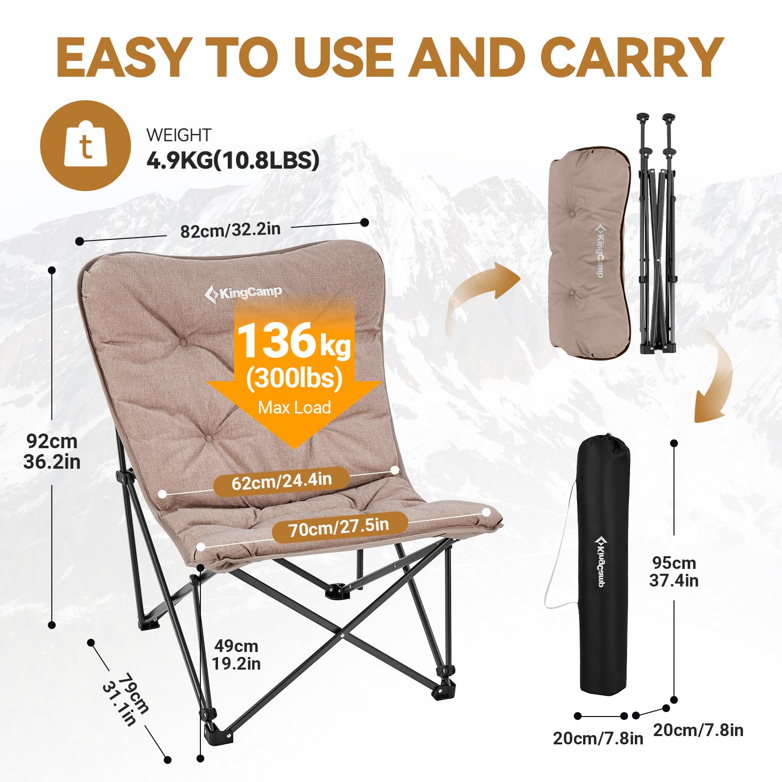 KingCamp Butterfly Folding Camping Chair