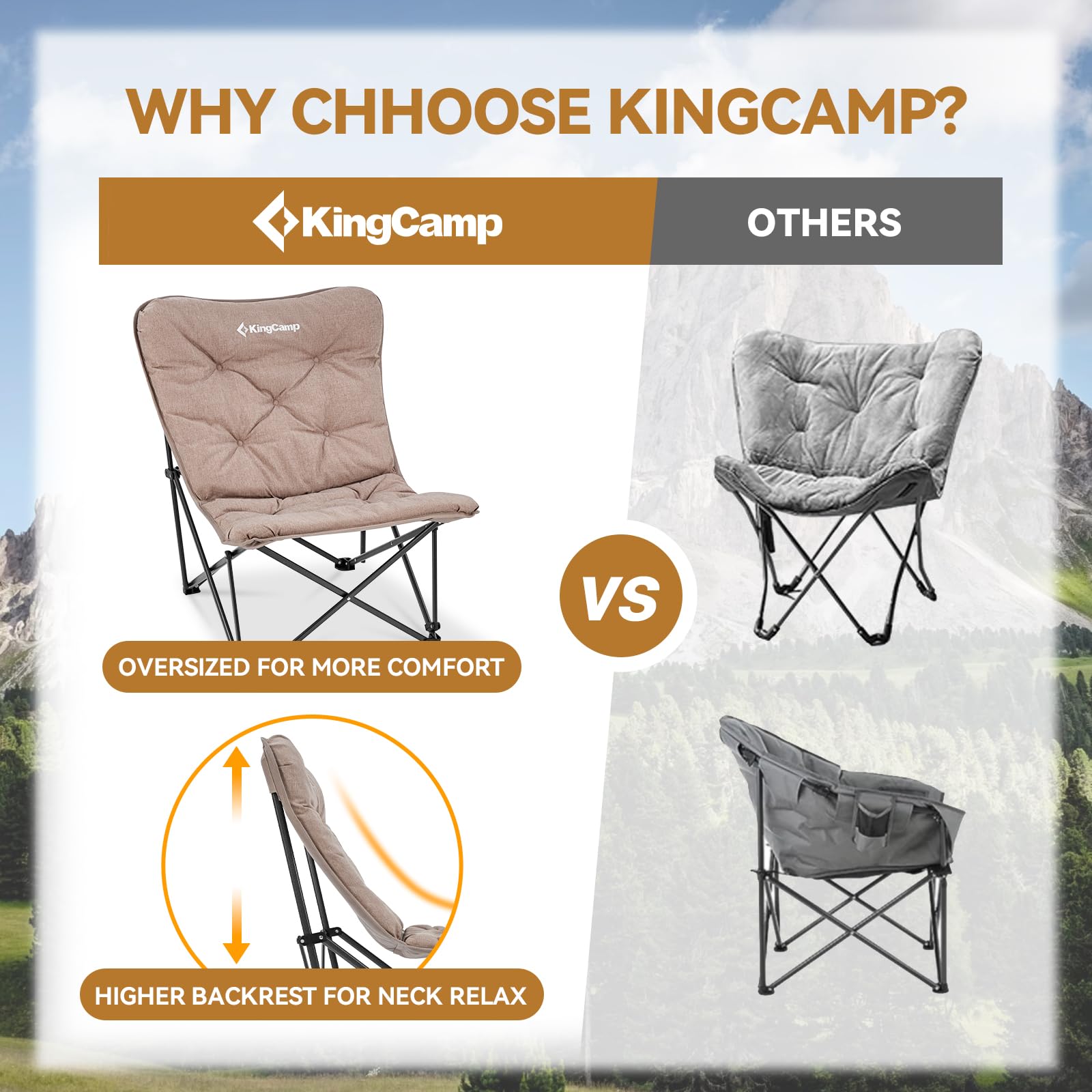 KingCamp Butterfly Folding Camping Chair