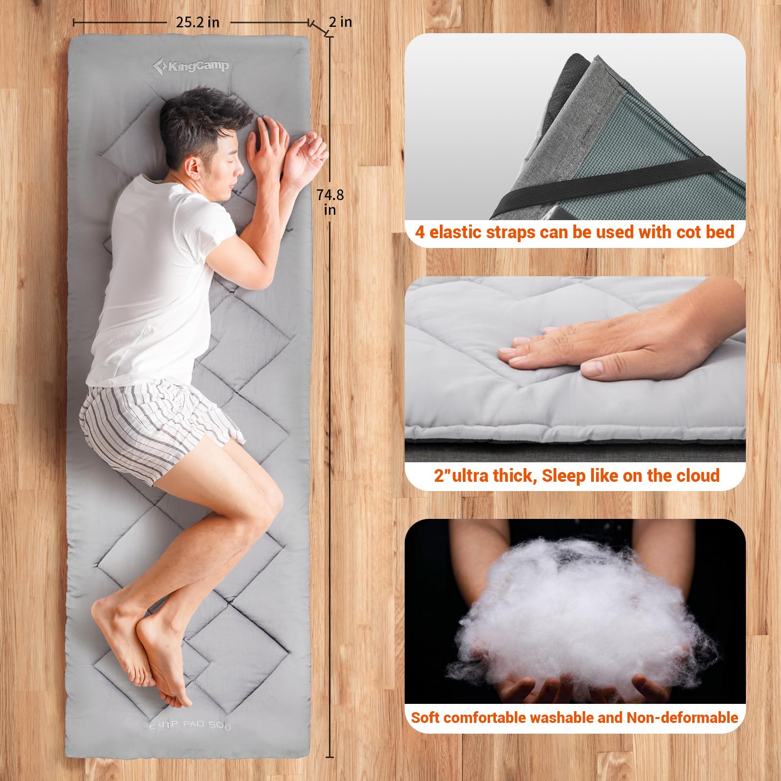 Compact cot pad
