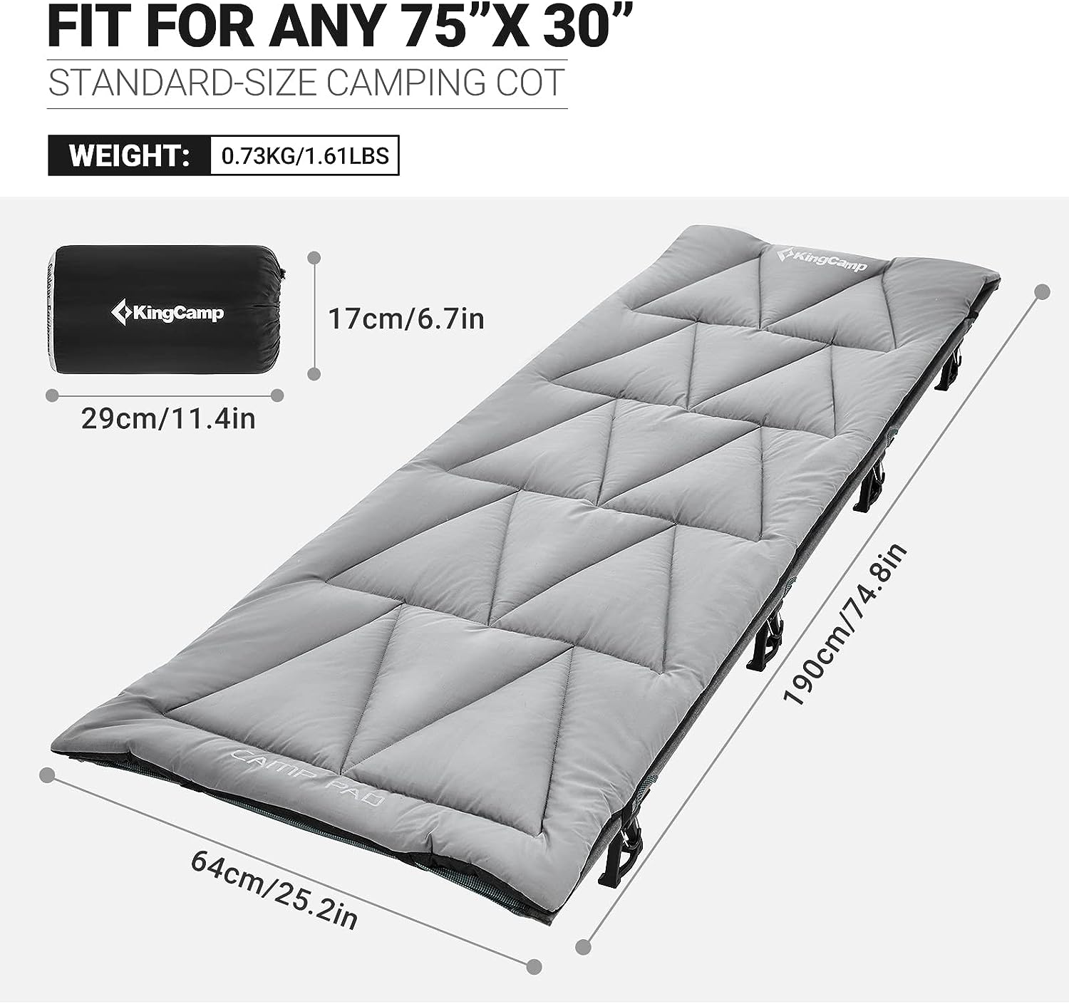 KingCamp Sleeping Pads for Cot