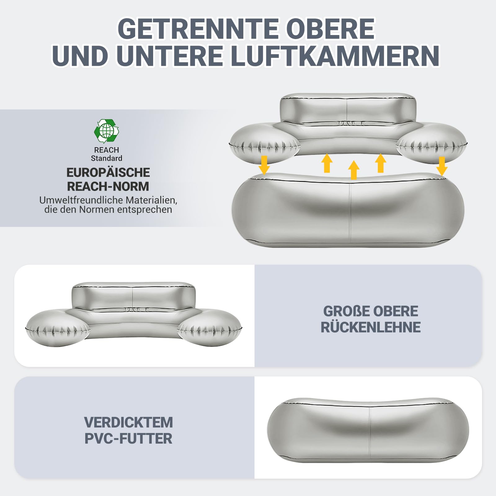 aufblasbares sofa camping