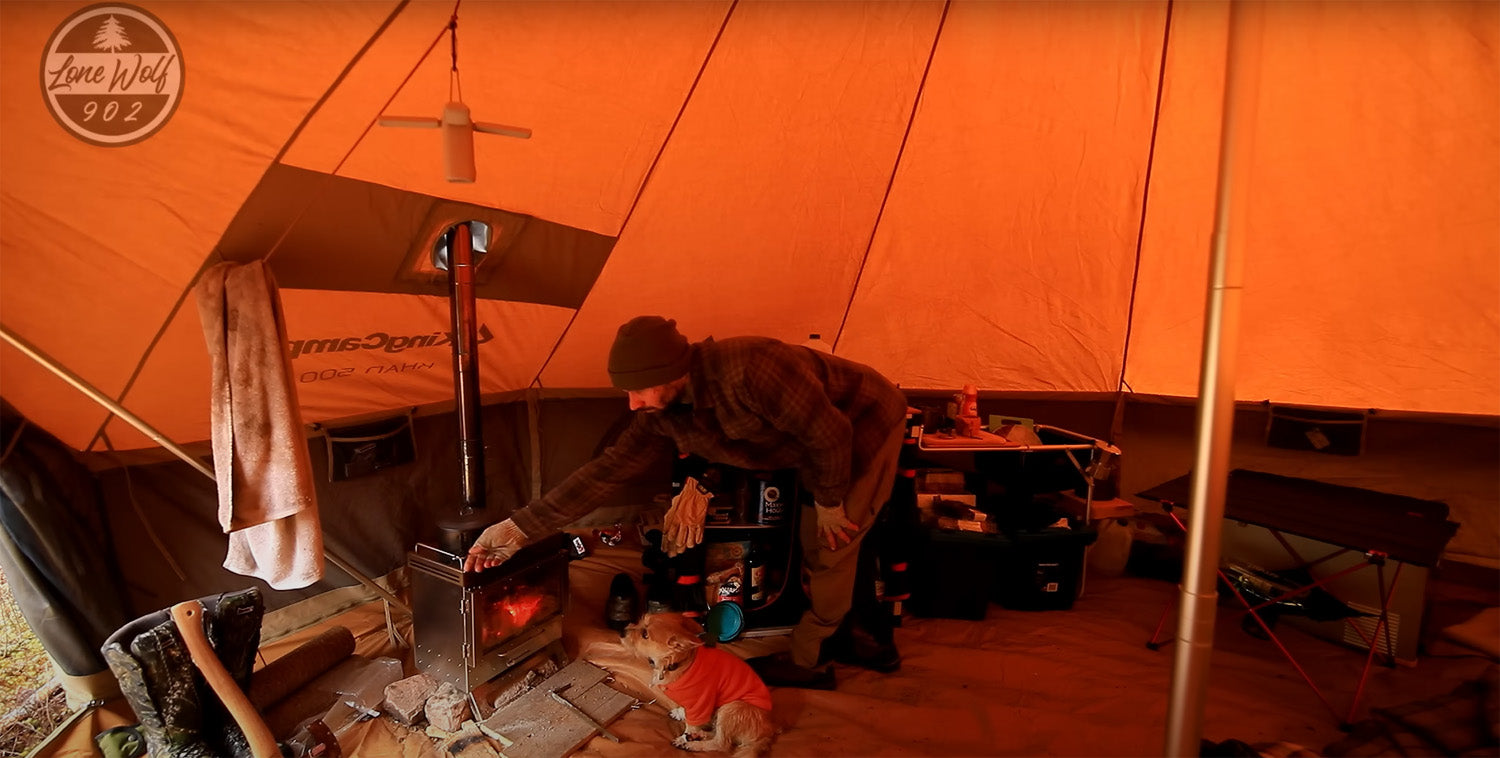 hot tents uk KingCamp Outdoor Gear 4-Season Khan Canvas Tent Hot Tent – kingcampoutdoors.co.uk