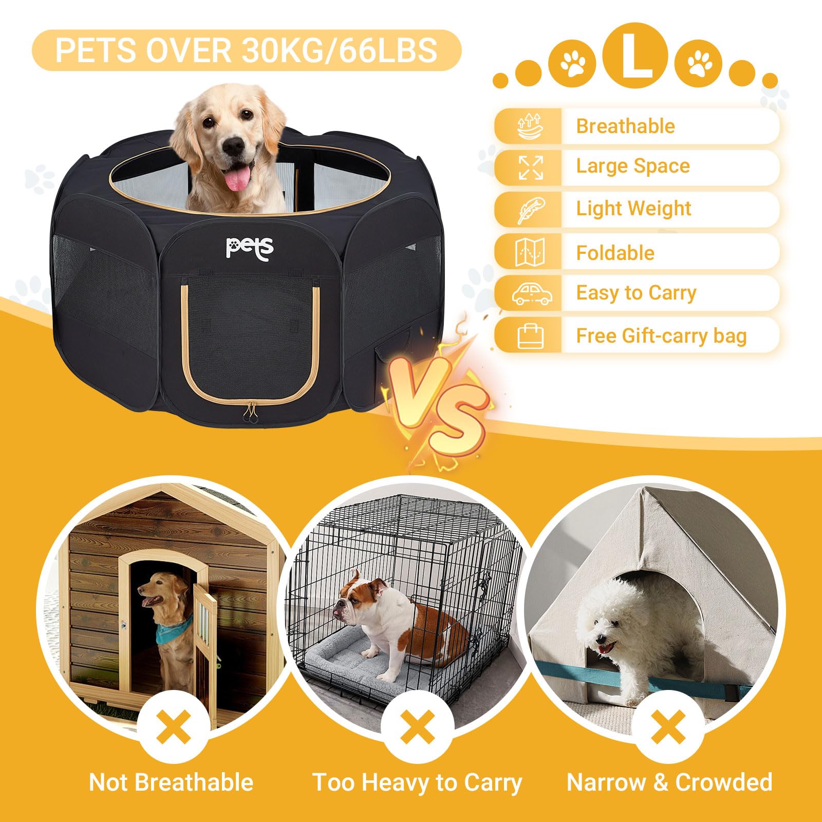 KingCamp PETS ANCONA Dog Playpen