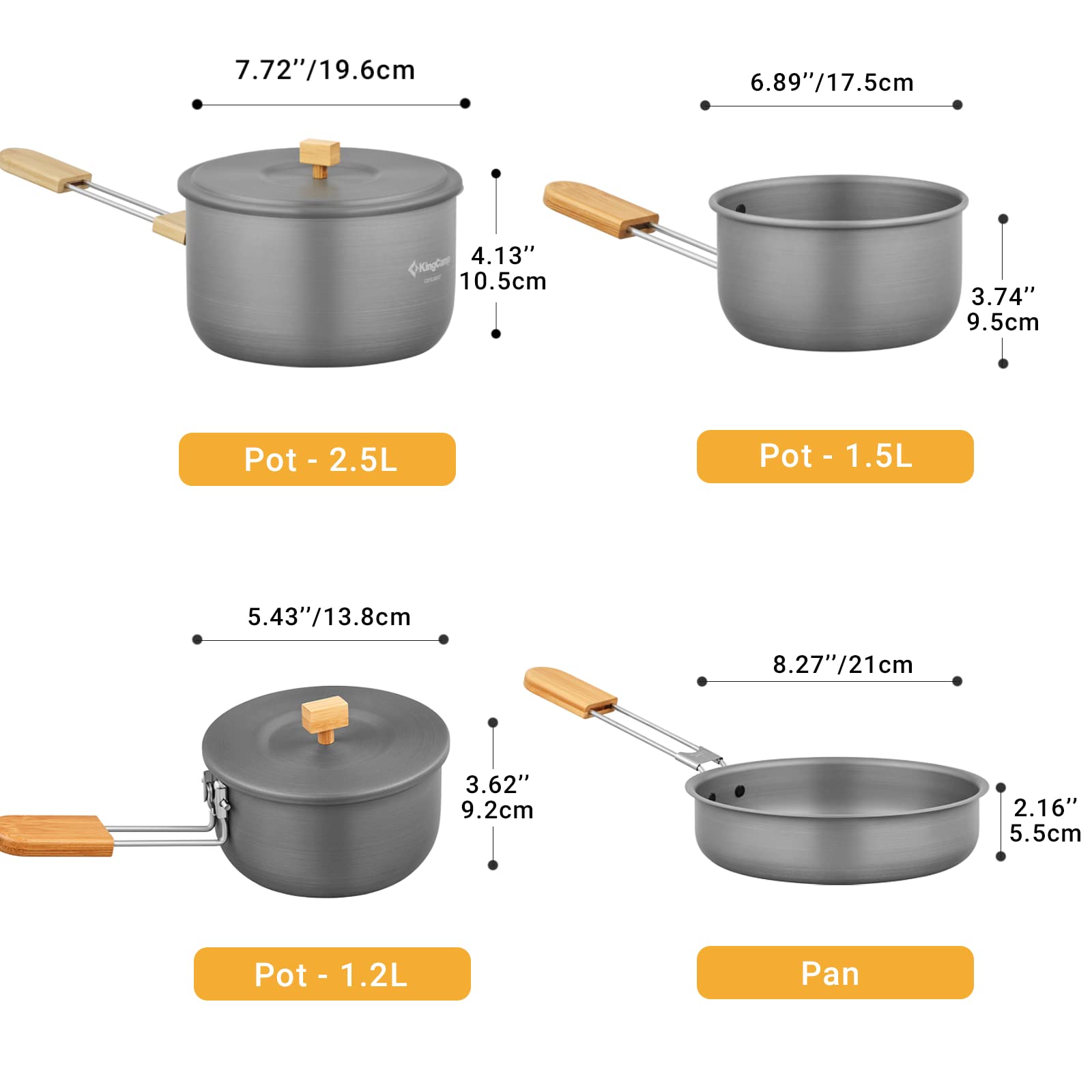 KingCamp NIGHTSTALKER Cookware Set Mess Tin