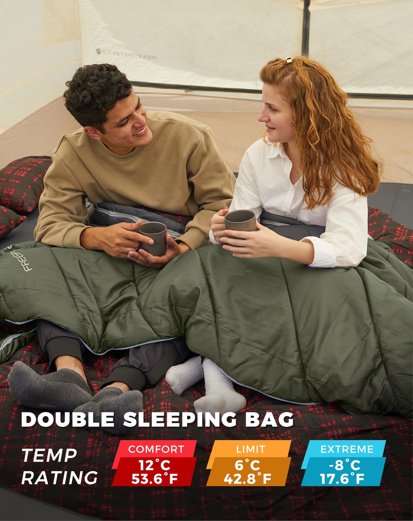 KingCamp FREESPACE 250D Double-Sized Sleeping Bag