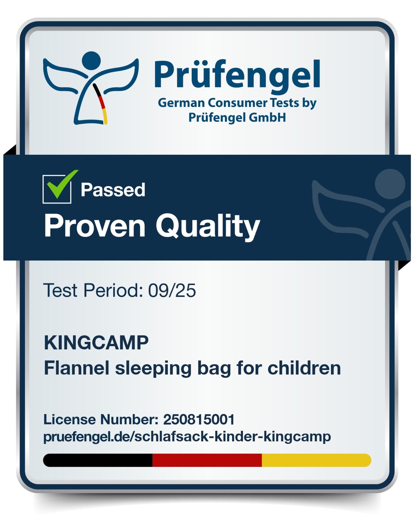 KingCamp CLOUDY Envelope Sleeping Bag with Hood for Children | Water-Resistant & Machine Washable