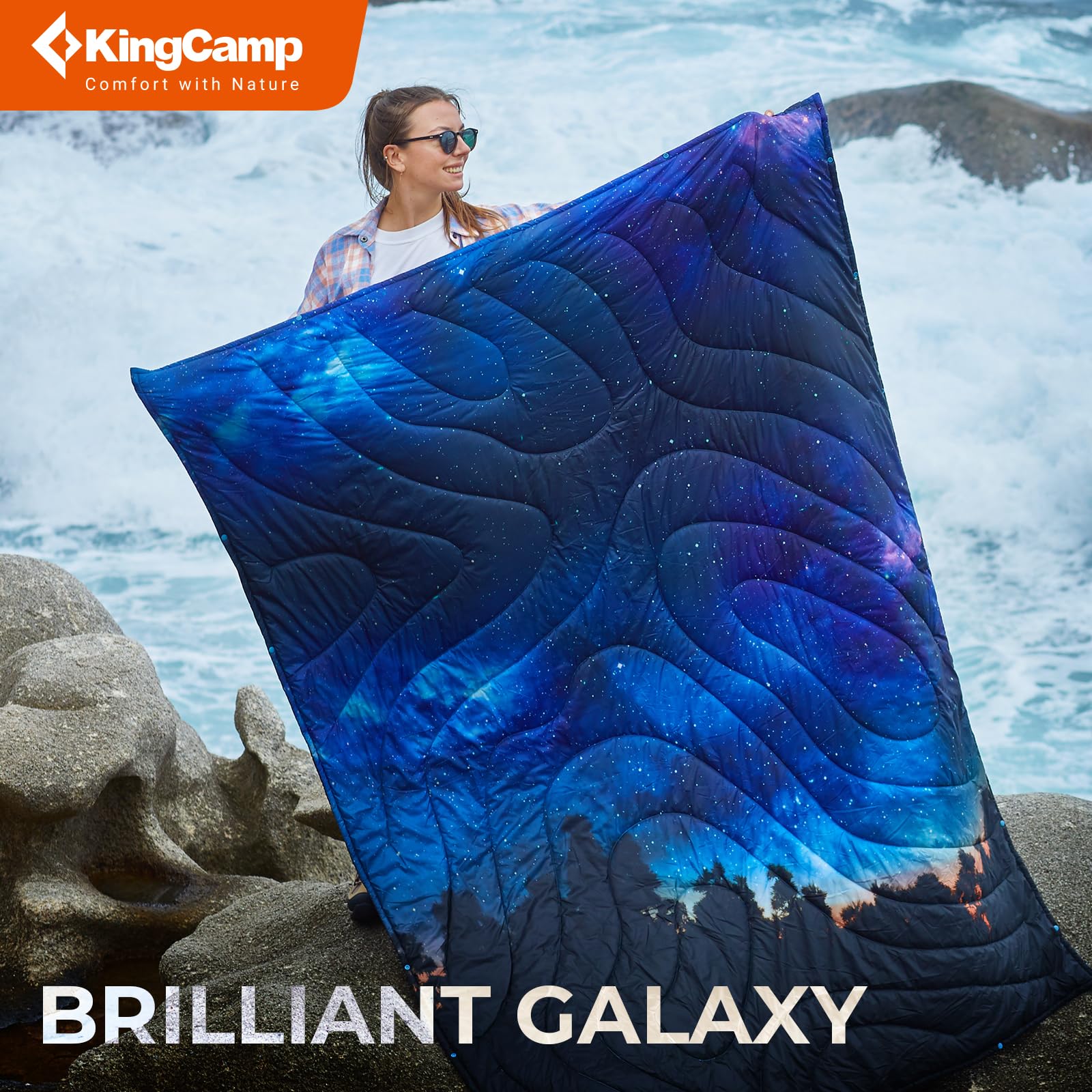 KingCamp BLANKET SMART 150 XL Lightweight Camping Blanket