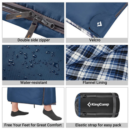 KingCamp SNOWFLAKE 400 Sleeping Bag-Envelope