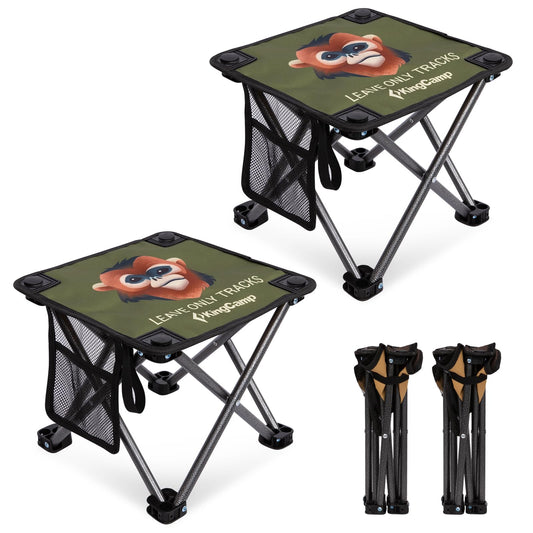 NEW | KingCamp MINI STOOL 2 Pack Folding Camping Stool
