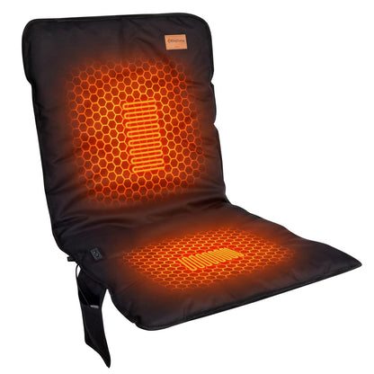 NEW | KingCamp HEATED CUSHION Heated Seat Pad – 3-Level Dual-Zone Heating, 110cm Full Coverage