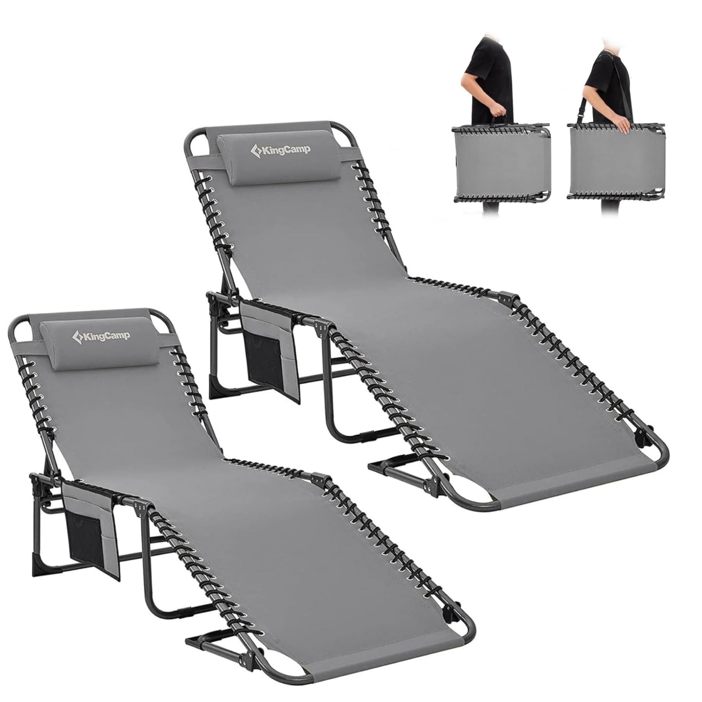 NEW | KingCamp Magnolia B40 Lounge Chair – 5-Position Adjustable Recliner