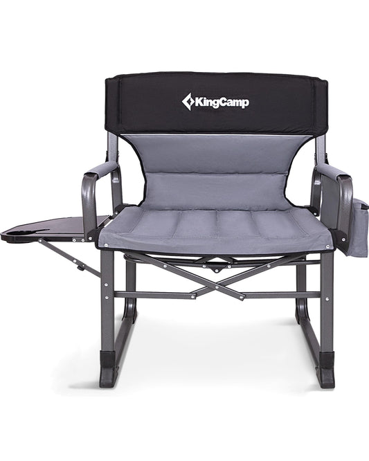 NEW | KingCamp Ash C30 XXL Director’s Chair – Extra Wide, Heavy Duty with Side Table