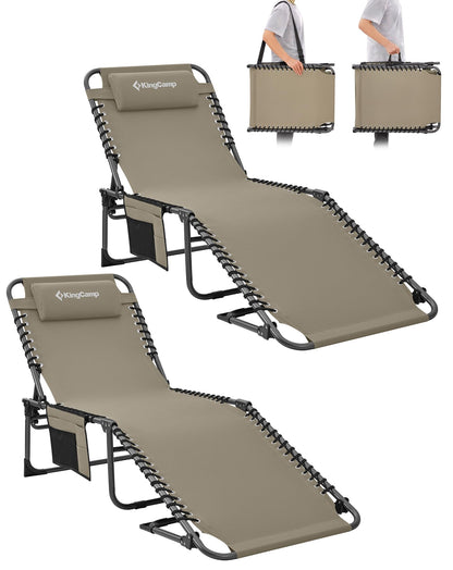 NEW | KingCamp Magnolia B40 Lounge Chair – 5-Position Adjustable Recliner