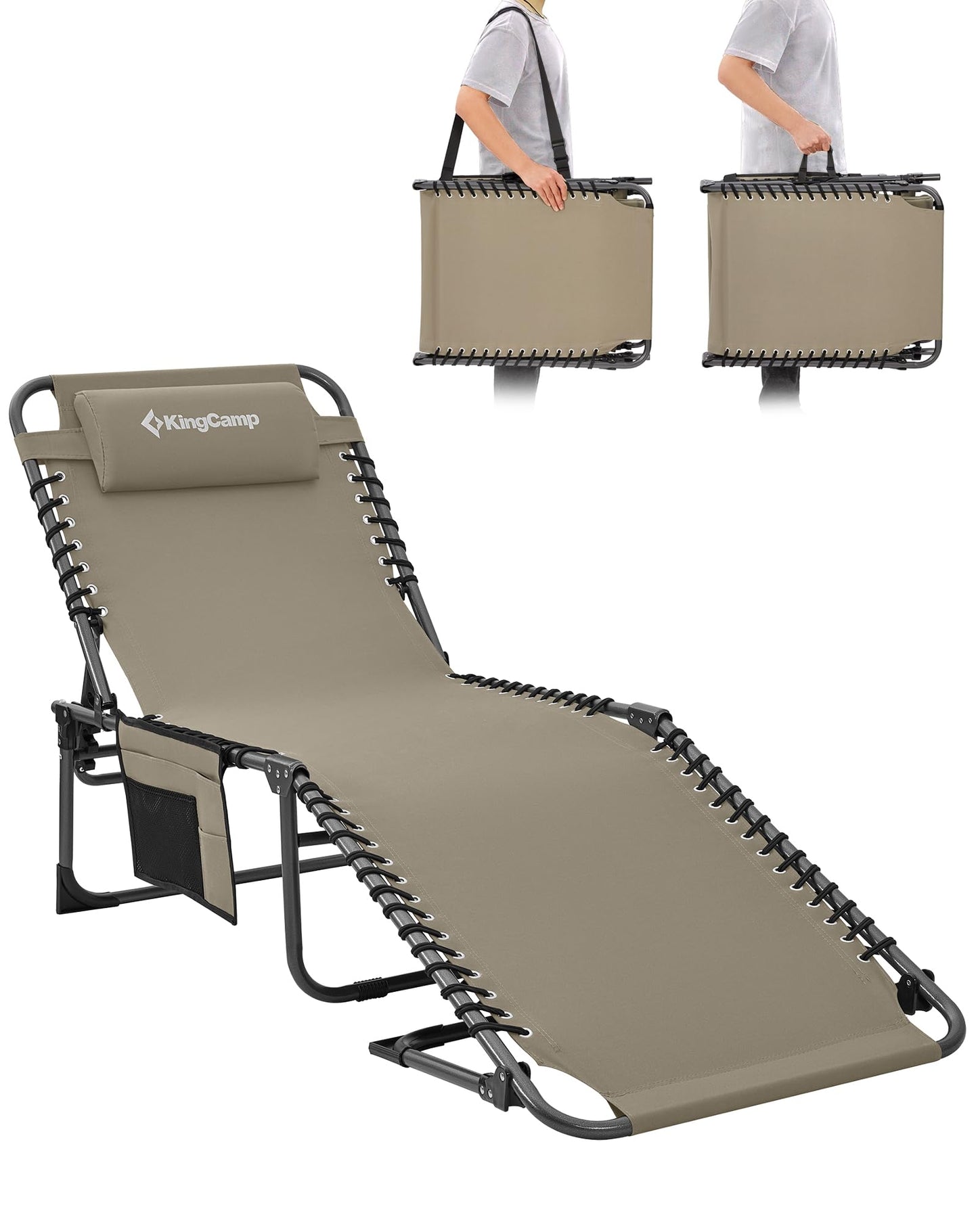 NEW | KingCamp Magnolia B40 Lounge Chair – 5-Position Adjustable Recliner