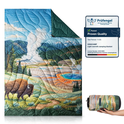 KingCamp SMART 150 XL Camping Blanket – Lightweight & Warm