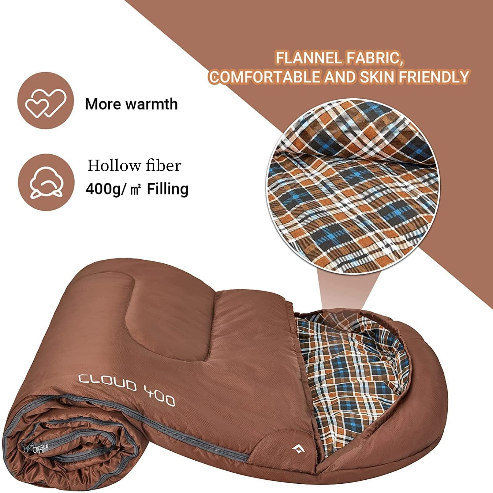 KingCamp Flannel Liner 3 Season Sleeping Bags