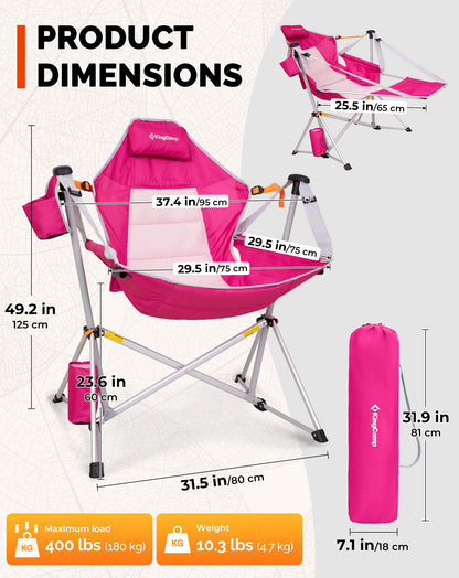 KingCamp Orchid C20 Hammock Chair with Footrest