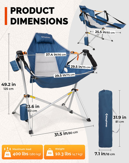 KingCamp Orchid C20 Hammock Chair with Footrest
