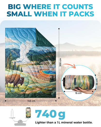 KingCamp SMART 150 XL Camping Blanket – Lightweight & Warm