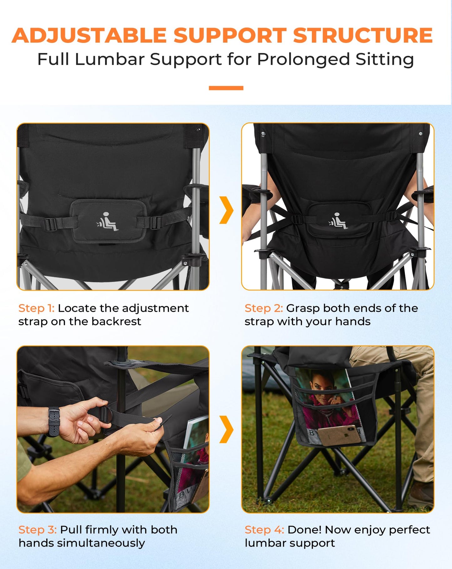 KingCamp Lumbar Support Oversized Chair