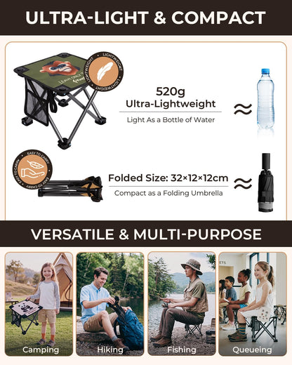 NEW | KingCamp MINI STOOL 2 Pack Folding Camping Stool
