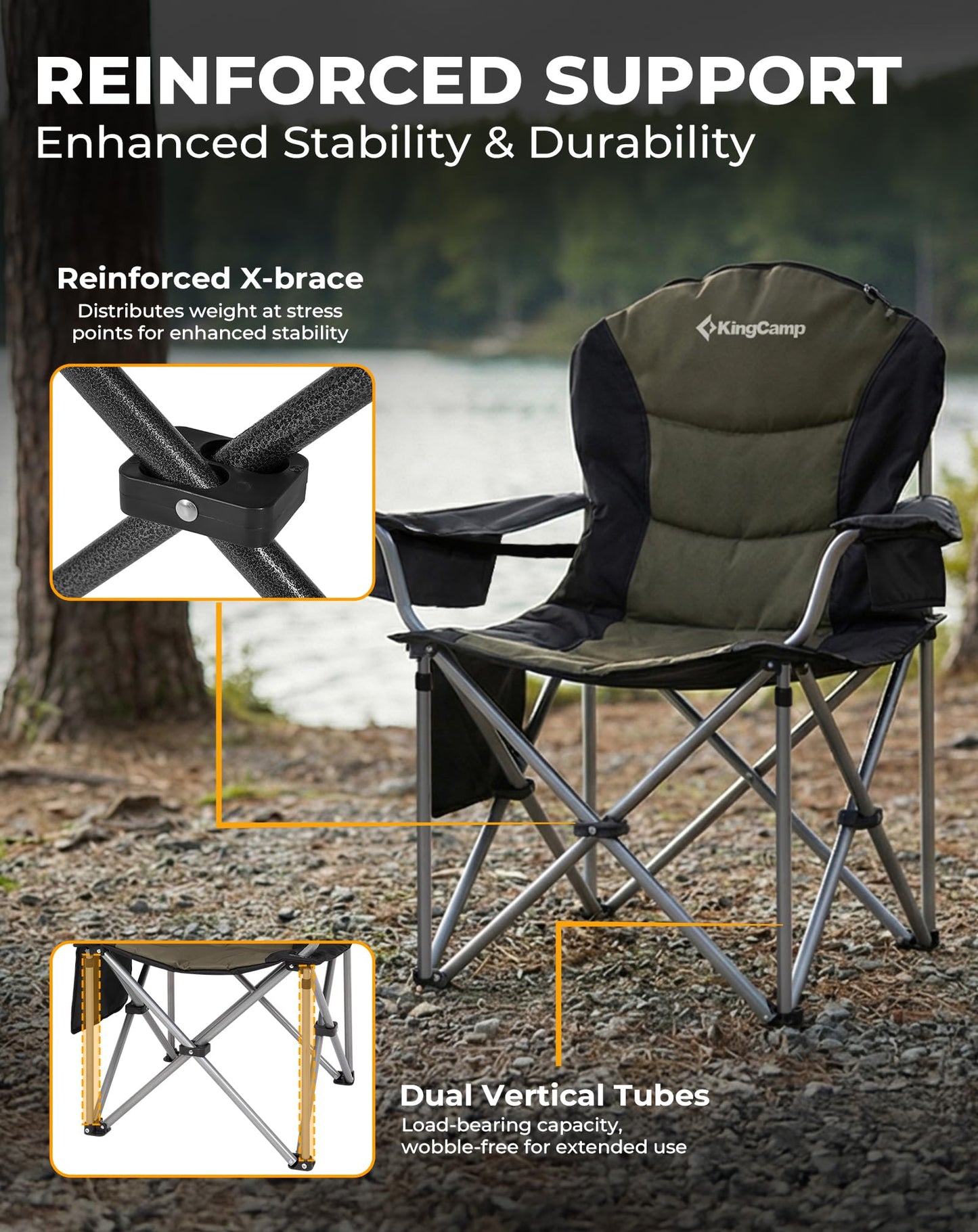 KingCamp Lumbar Support Oversized Chair