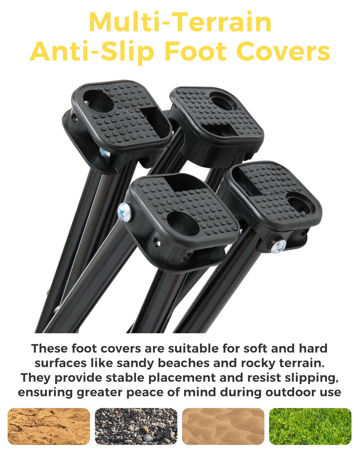 NEW | KingCamp CubeGo S+ Set of 2 Folding Camping Stools – Lightweight 180kg Capacity