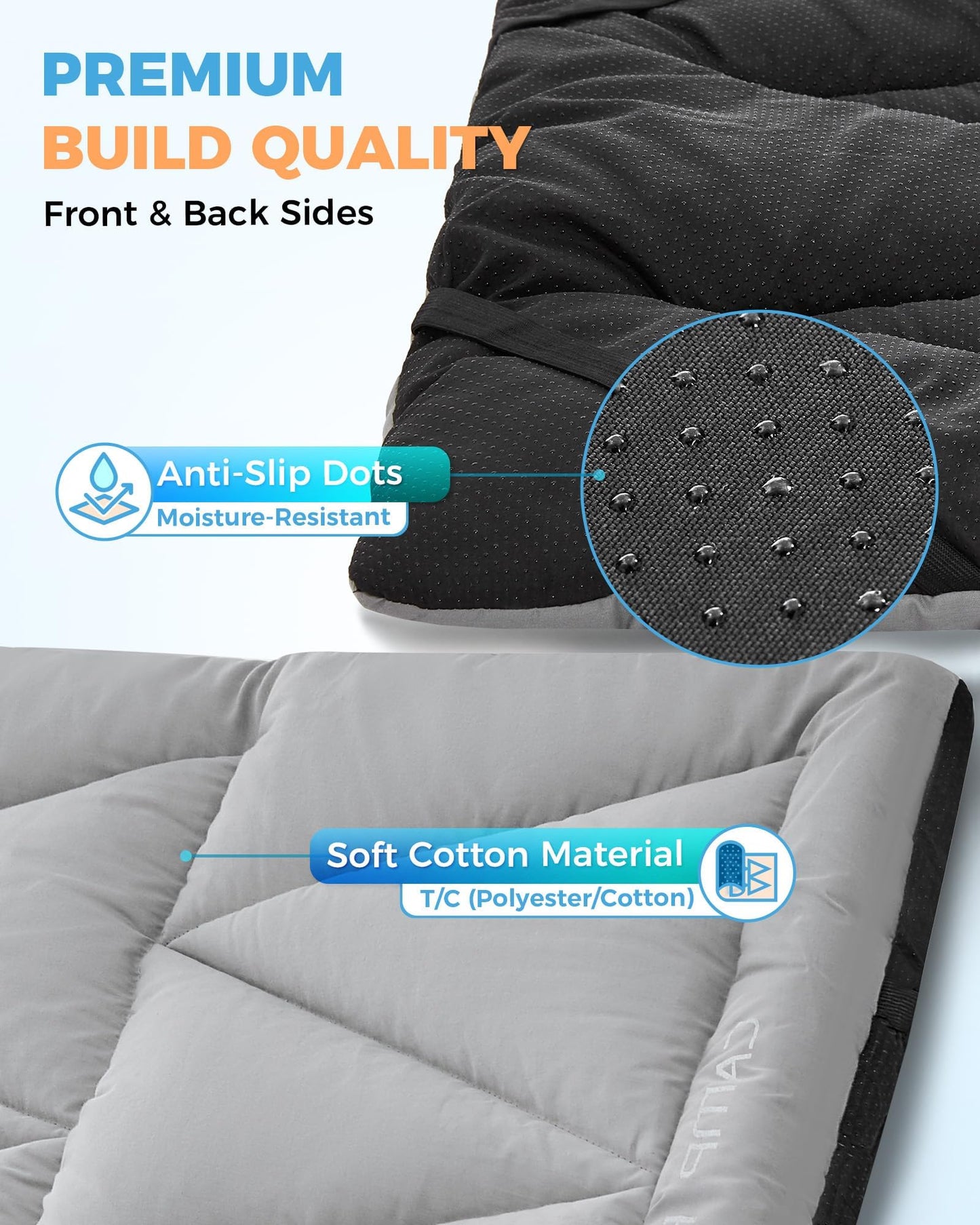 KingCamp Camp Pad 500 Cot Mattress – Soft Non-Slip Design