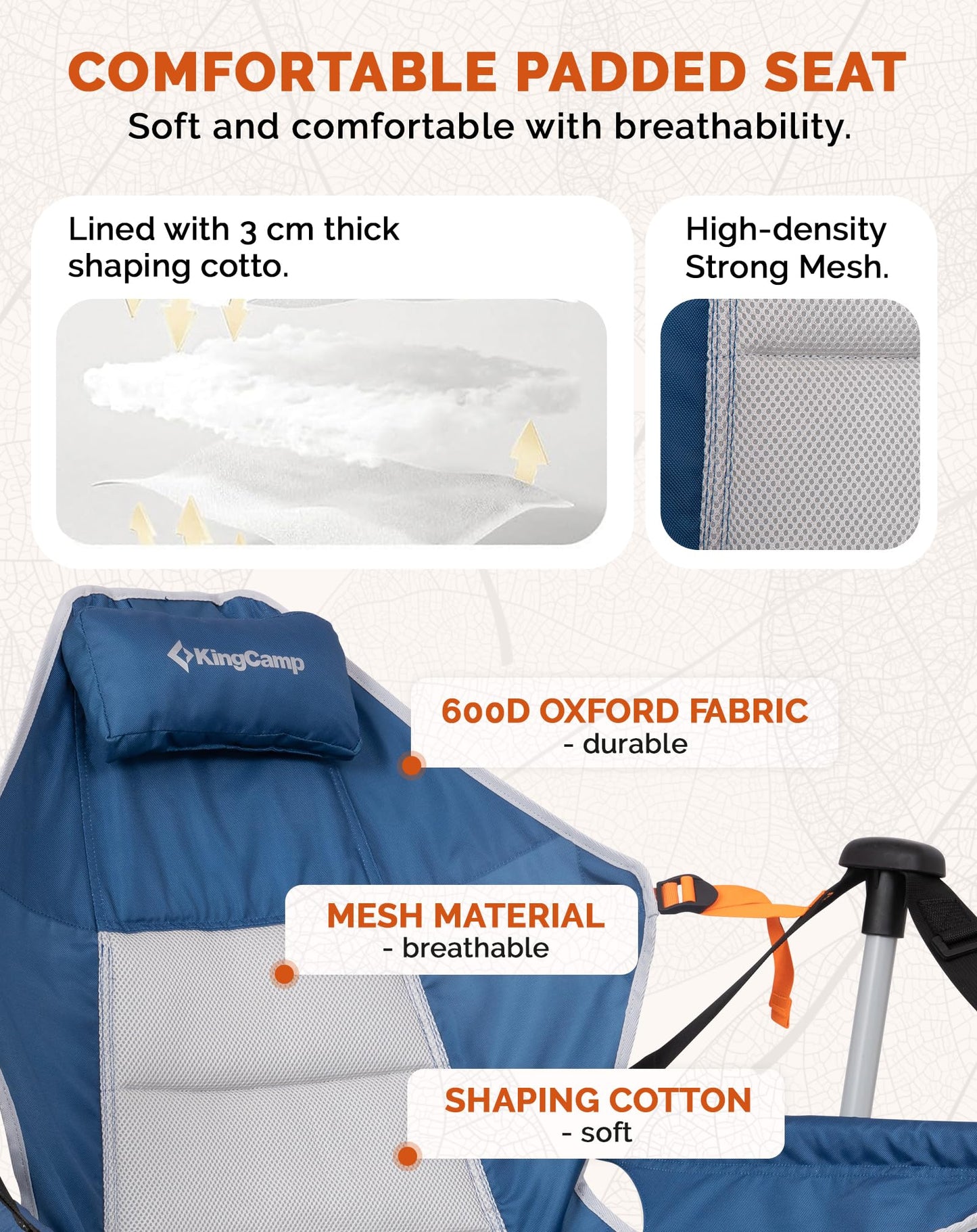 KingCamp Orchid C20 Hammock Chair with Footrest