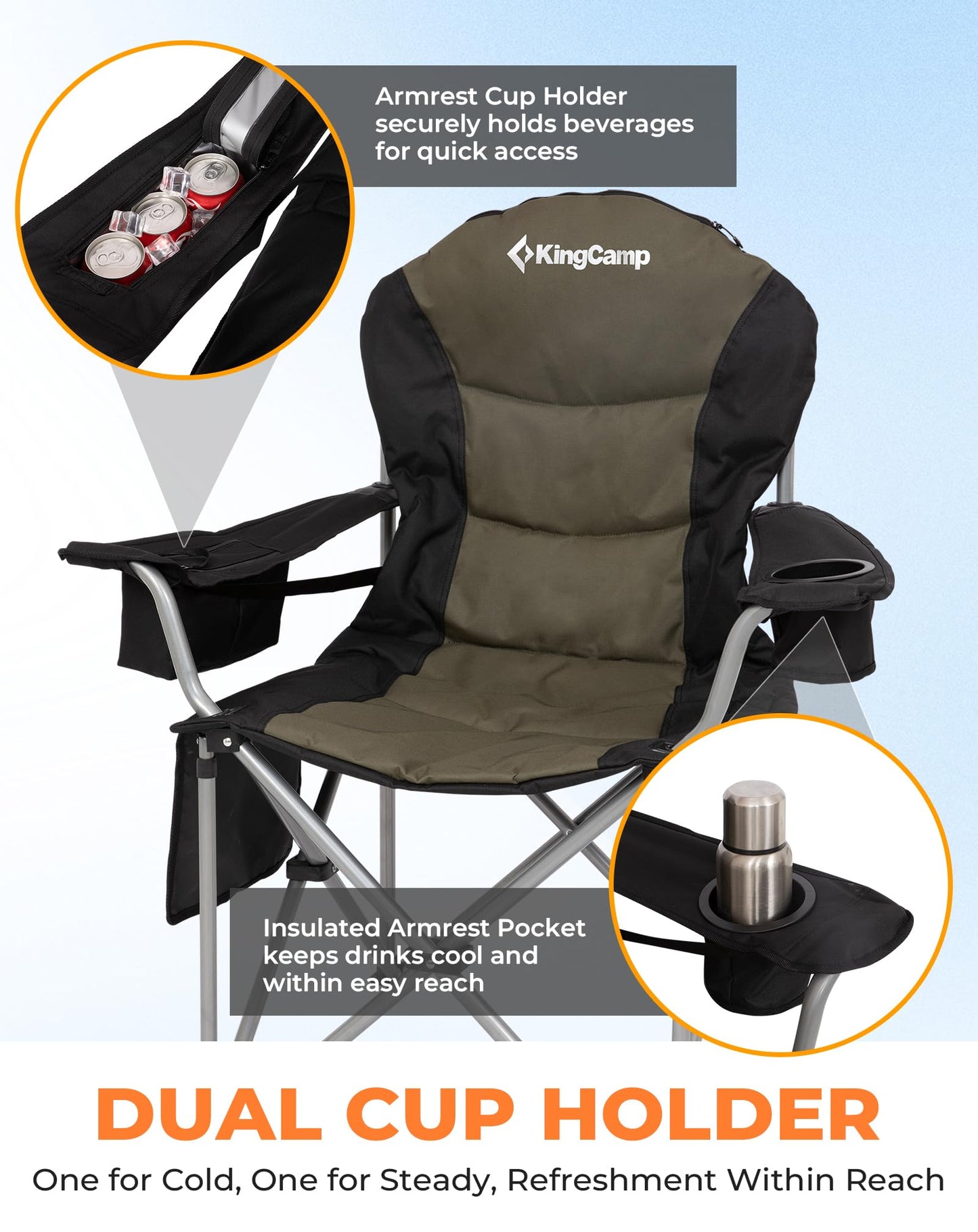 KingCamp Lumbar Support Oversized Chair