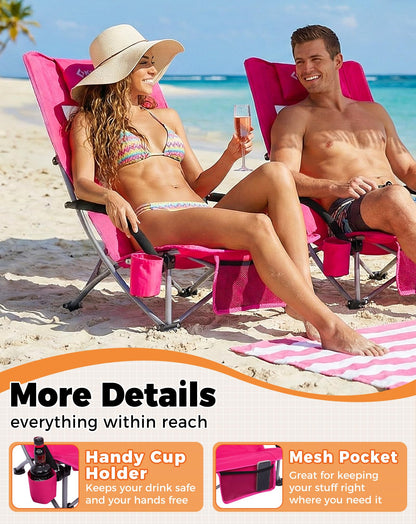 KingCamp High Mesh Back Beach Folding Chair