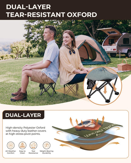 NEW | KingCamp MINI STOOL 2 Pack Folding Camping Stool