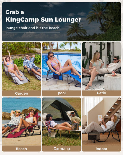 NEW | KingCamp Magnolia B40 Lounge Chair – 5-Position Adjustable Recliner