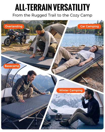 NEW | KingCamp CLASSIC 8.0 Self-Inflating Sleeping Mat with Built-In Pillow