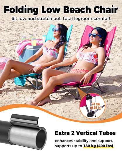 KingCamp High Mesh Back Beach Folding Chair