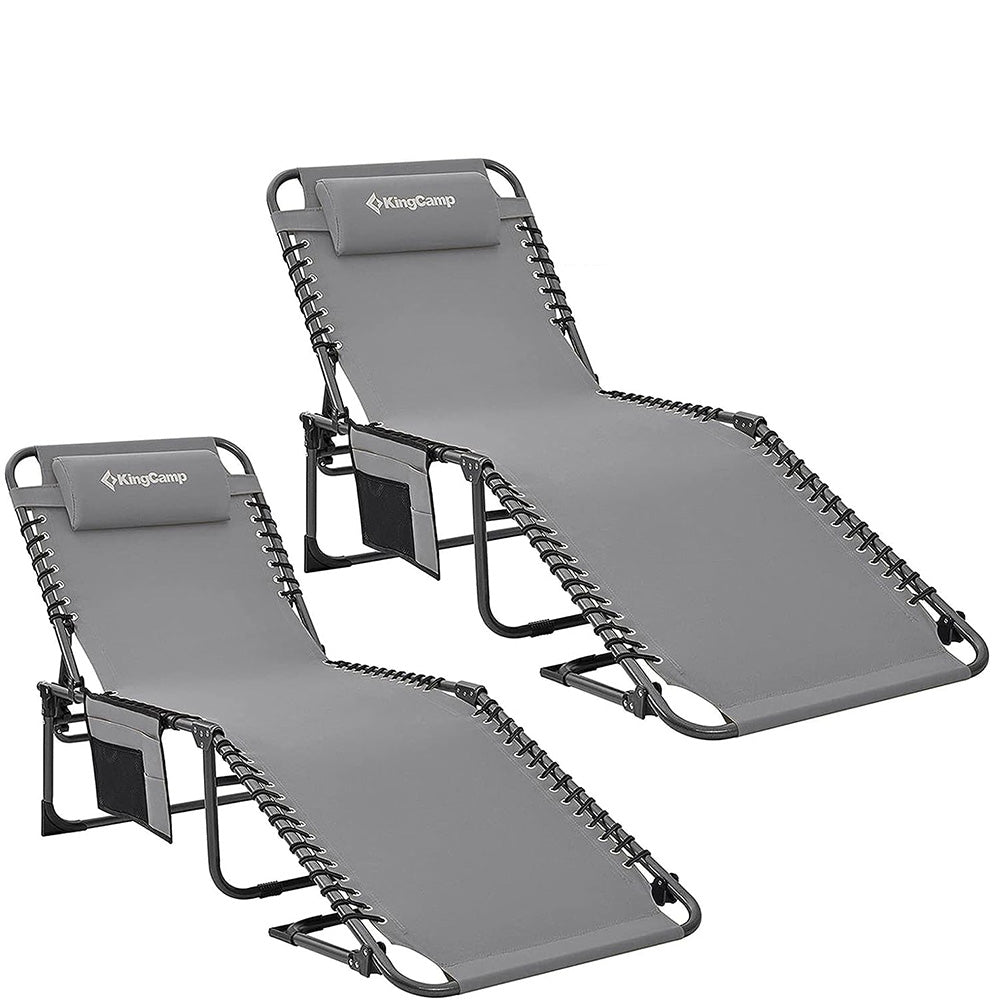 KingCamp Folding Chaise Lounge Chairs