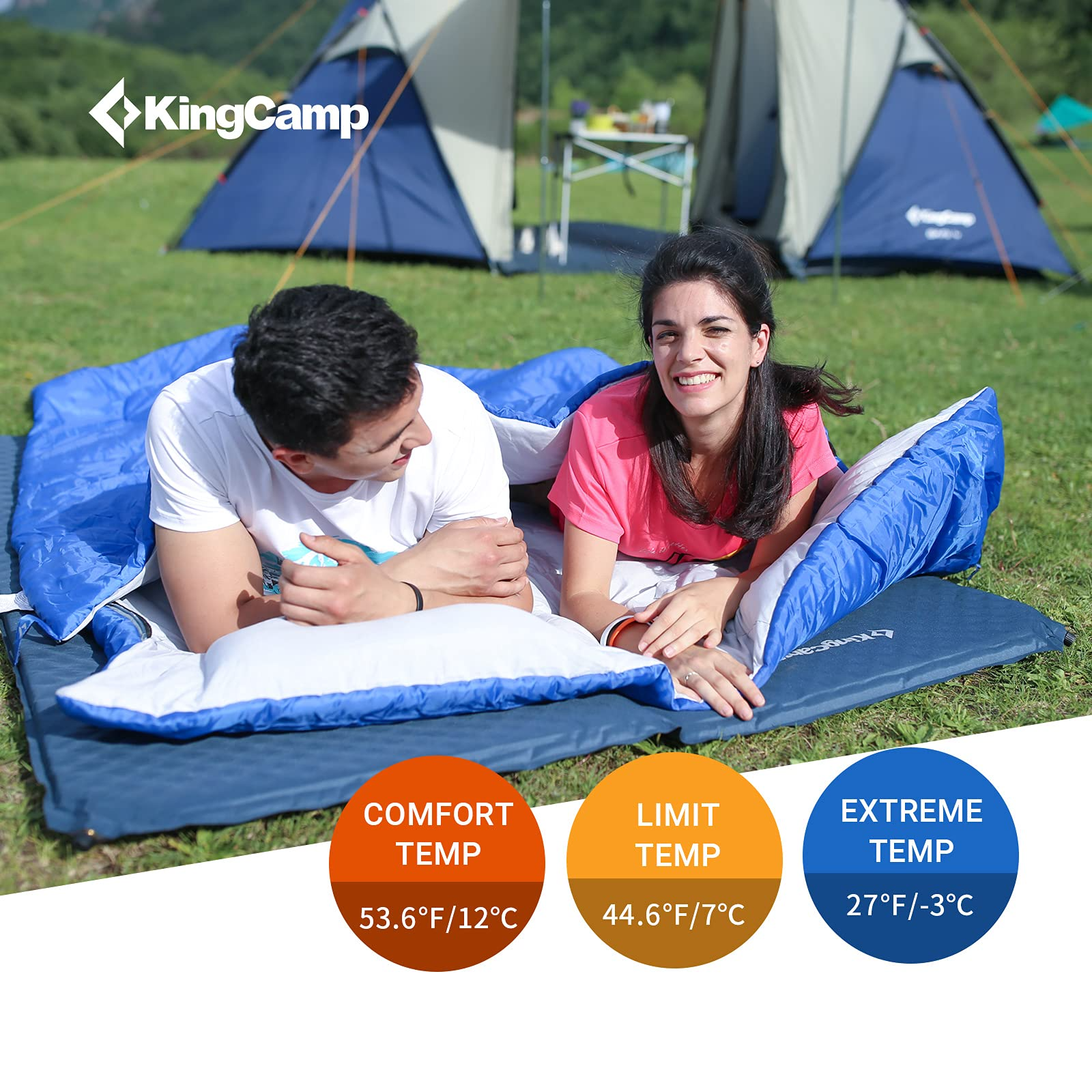 KingCamp Double Lightweight Sleeping Bag KingCamp UK